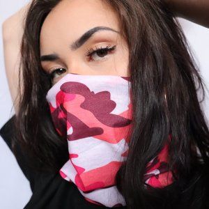 Multifunctional Bandana/Face Mask Pink Camo